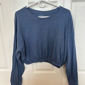 Women's Blue Cropped Top